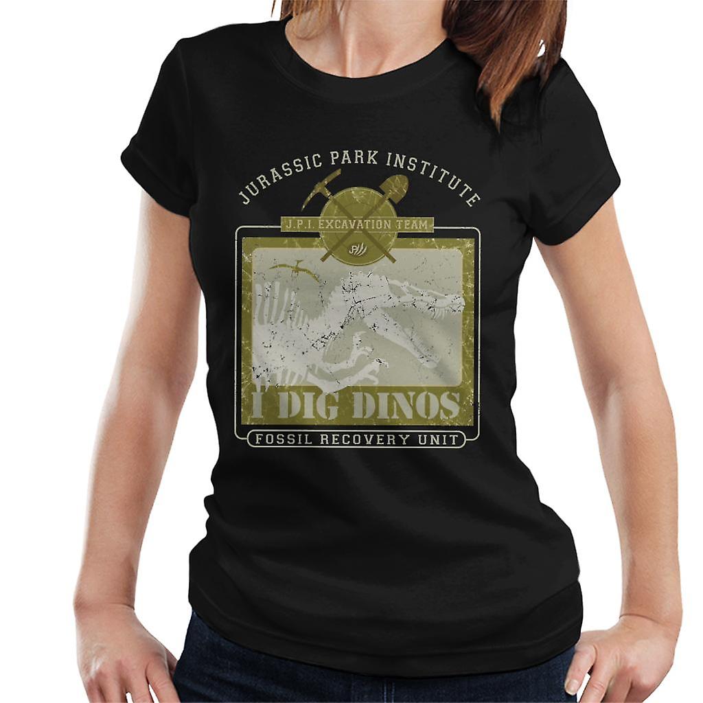 Jurassic Park Institute I Dig Dinos Fossil Recovery Unit Women's T-Shirt