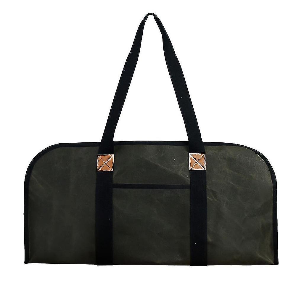 حامل التخزين الناقل قماش حقيبة الحطب متوافق مع الحطب رمادي