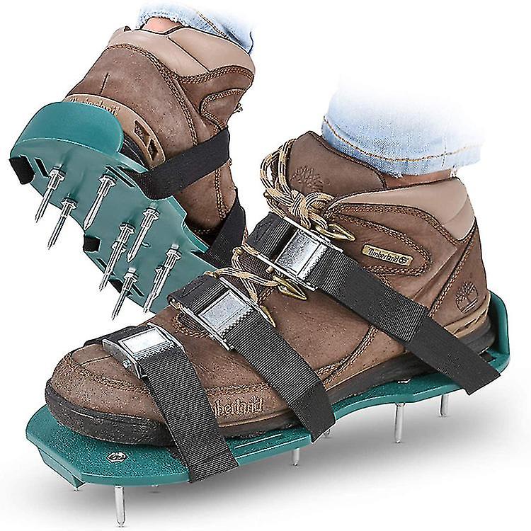 Lawn Aerator Shoes Loose Soil Garden Aerator 26 Nails For Inflati
