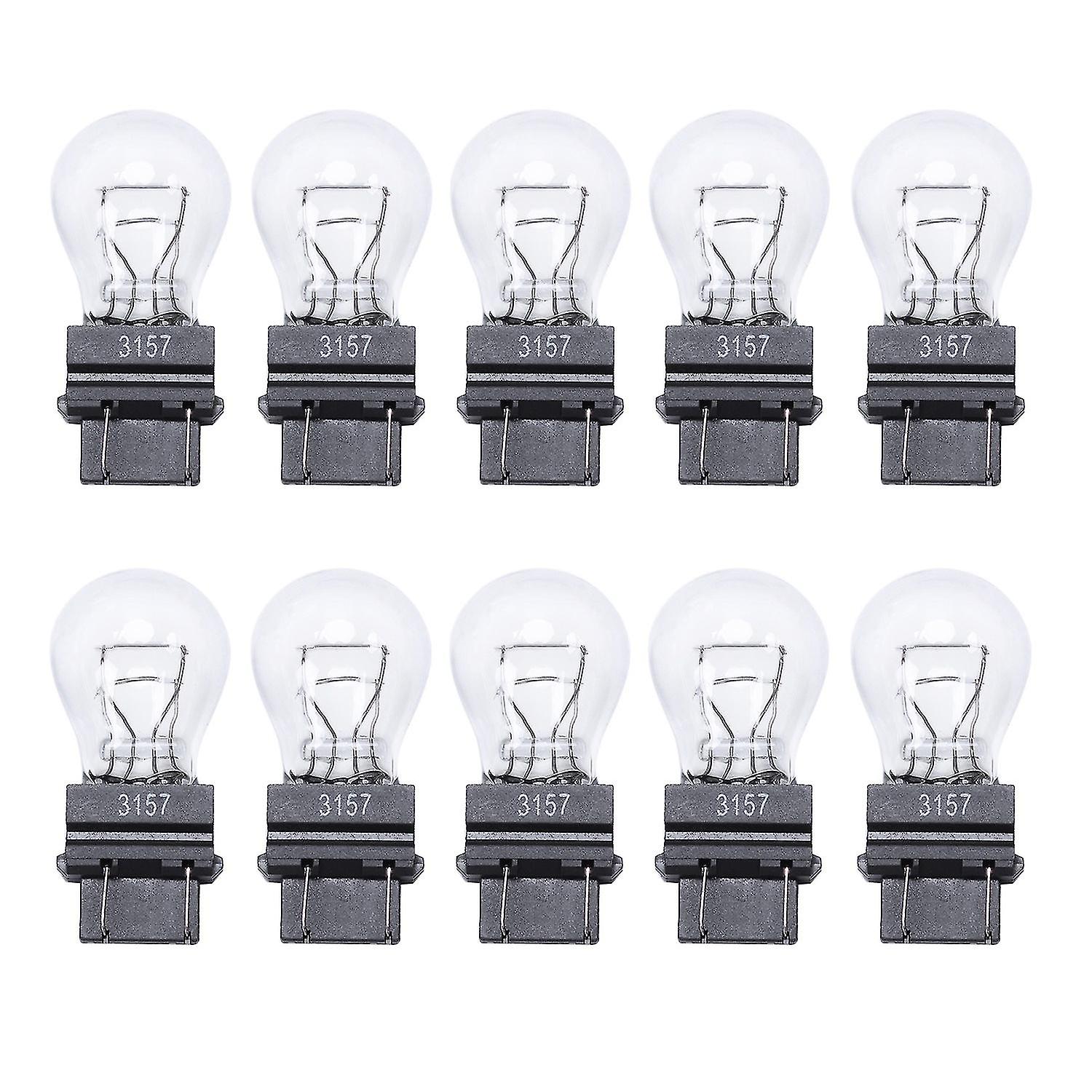 10x 3157 Bright Light Bulbs Tail Brake Backup Reverse S8 Signal Lamp Turn Signal-Good