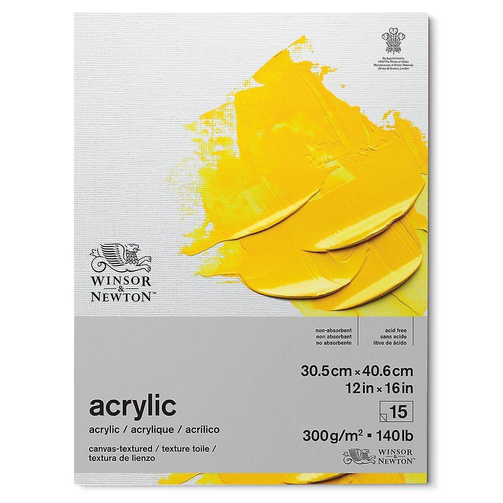 Winsor & Newton Acrylic Canvas Textured Pad 12 x 16"