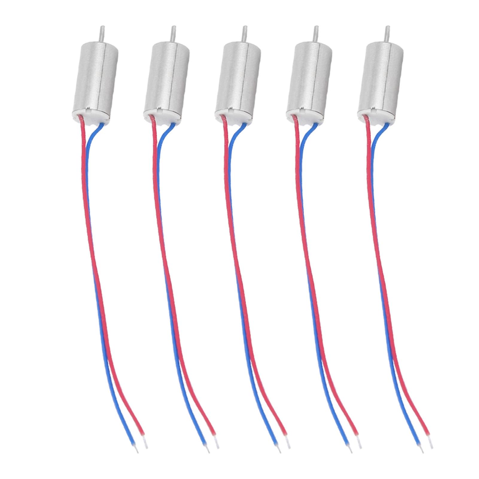 5pcs 6x12mm 3.7V 21800RPM Coreless Micro Motor for Model Airplane Toy Quadcopter