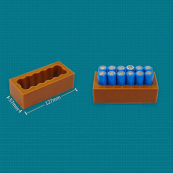 18650 Battery Fixture Single Row Fixed Double Sided Spot Welding Lithium Battery Pack Weld Fixture B