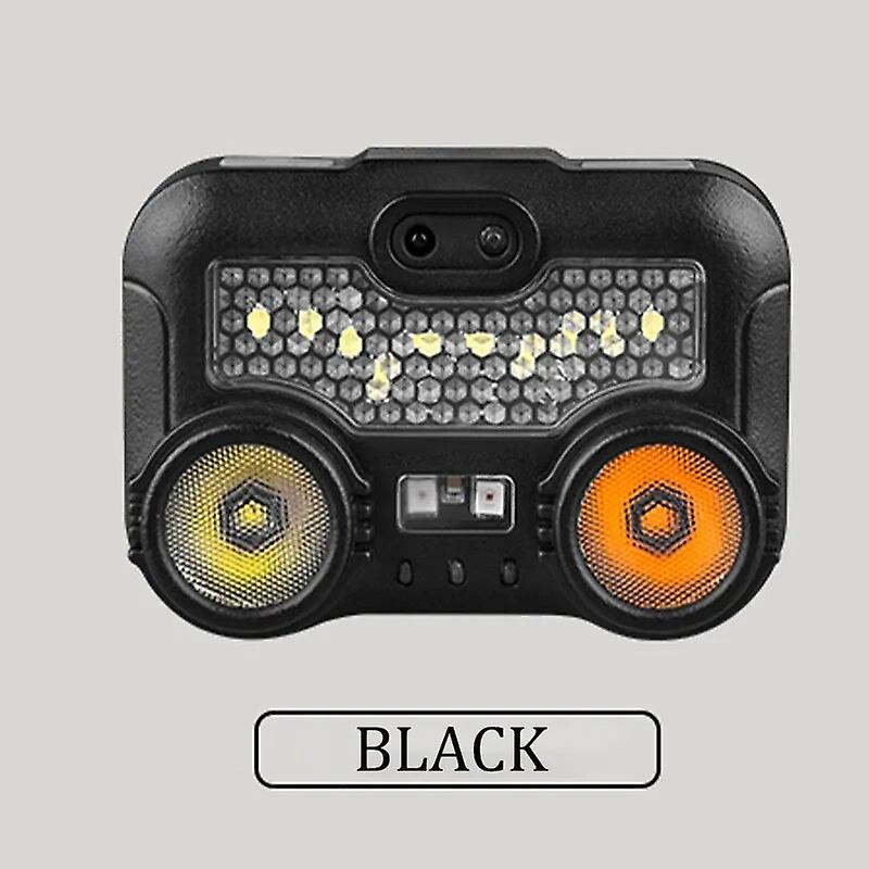 Usb Rechargeable Sensor Led Headlamp White Light Warm Light Source Headlight Head Mounted Fishing Light Multiple Lighting Modes