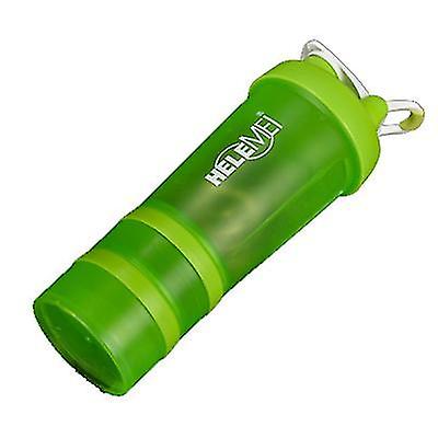 600Ml 23 * 7.5cmグリーンスクラブシェイクカッププロテインパウダーミルクセーキカップスポーツフィットネスウォーターカップピルボックス二重層Az22076付きスケール付き