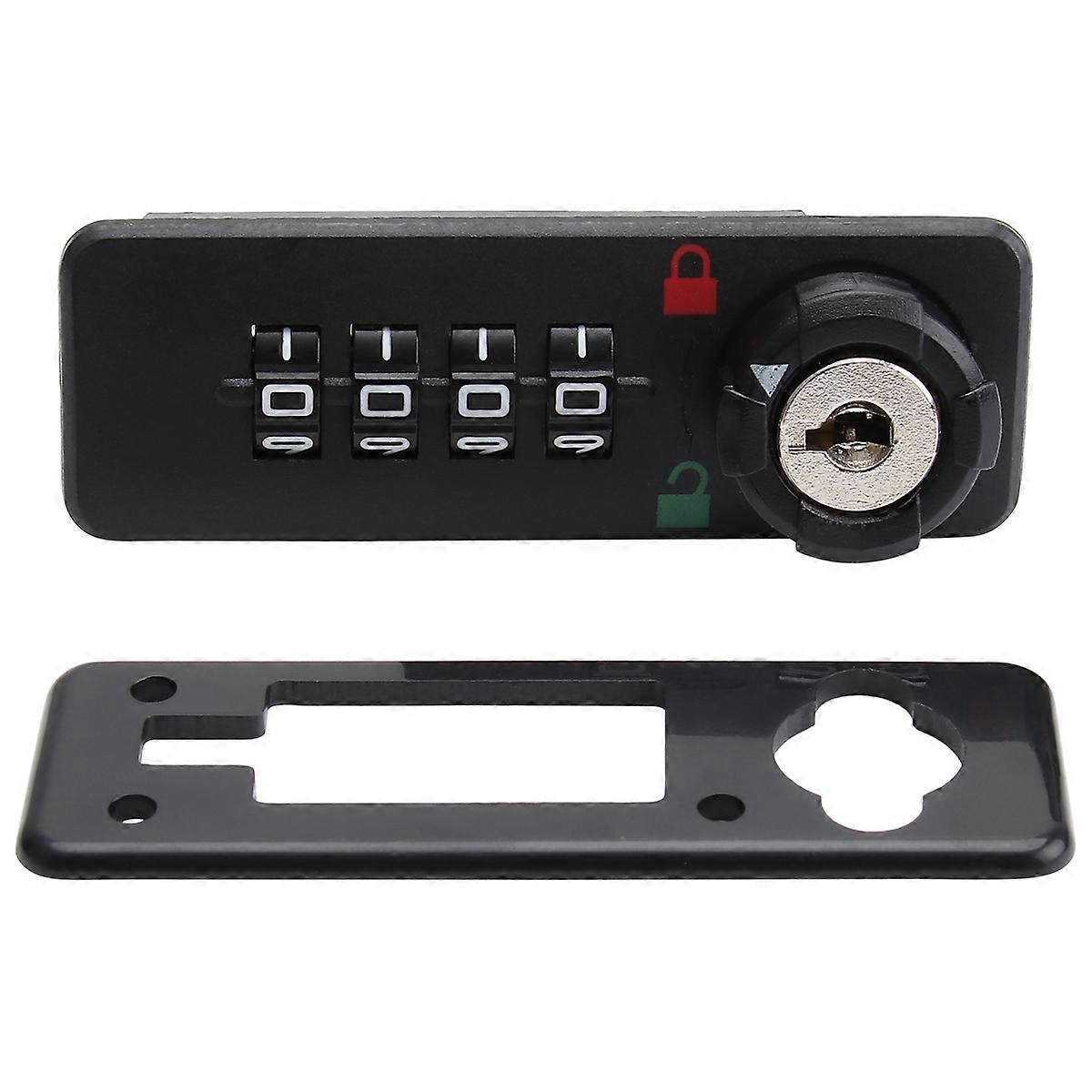 4 Digit Combination Mechanical Lock ABS Password Lock Mailbox Cabinet Lock