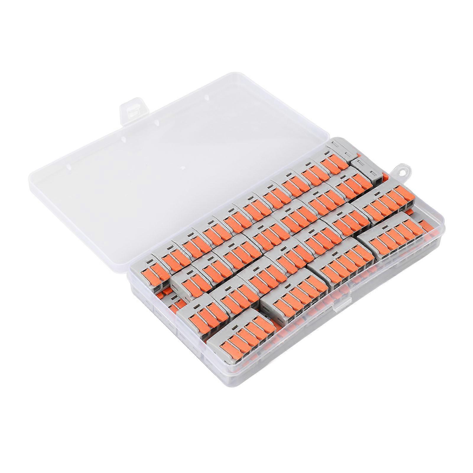 For 60pcs Wire Connectors Quick Connect Terminal Assortment Kit Press Type