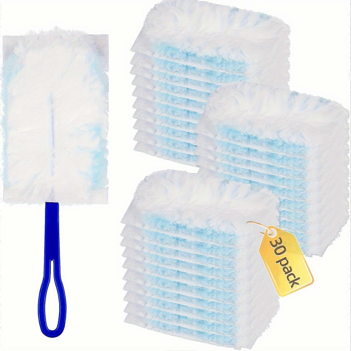 30pc Electrostatic Duster Kit - Super-absorbent Heads & Reusable Handle - Effortlessly Clean Electronics, Furniture, Blinds & Fans - Ultimate Multipur