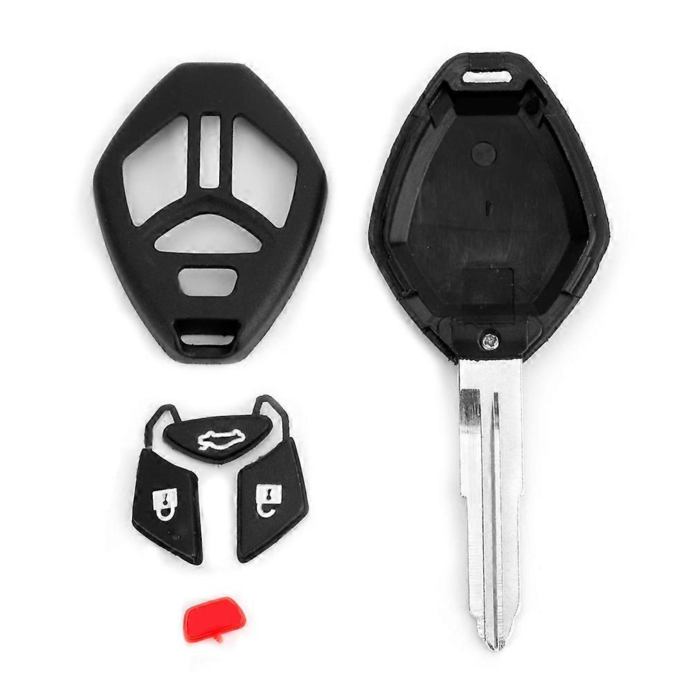 3 + 1 Bouton En Plastique Noir Durable Voiture Télécommande Smart Key Fob Cover Fit pour Mitsubish