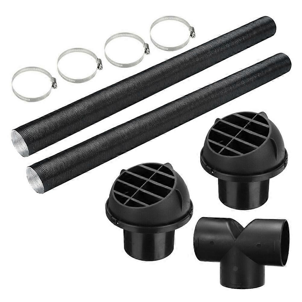 Chinese Diesel Heater Exhaust Pipe 60mm Pipe Ducting T-Piece & Warm Air Outlet Vent Hose Clip Kit For Diesel Heaters 60mm T Piece Pipe Fitting - Foto 6