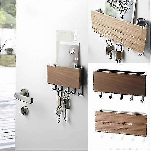 Wall Mounted Wooden Storage Rack Key Rack