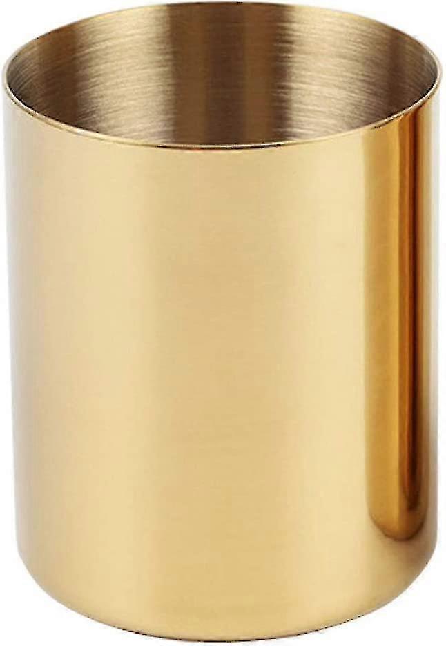 Stainless Steel Pen Holder Solid Color Storage Cup Multifunctional Simple Decoration