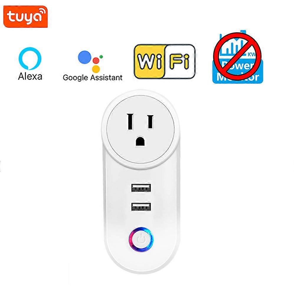 Tuya Smart WiFi Power Strip US Plug Without or With Power Monitor Surge Protector Extension for Alexa Google Home Appliance