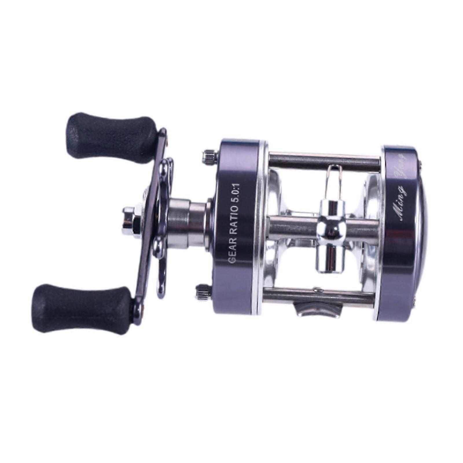 Fiskerulle 5.0:1 Rulle Lätt Utomhus för havsfiske Baitcasting Rulle Grå