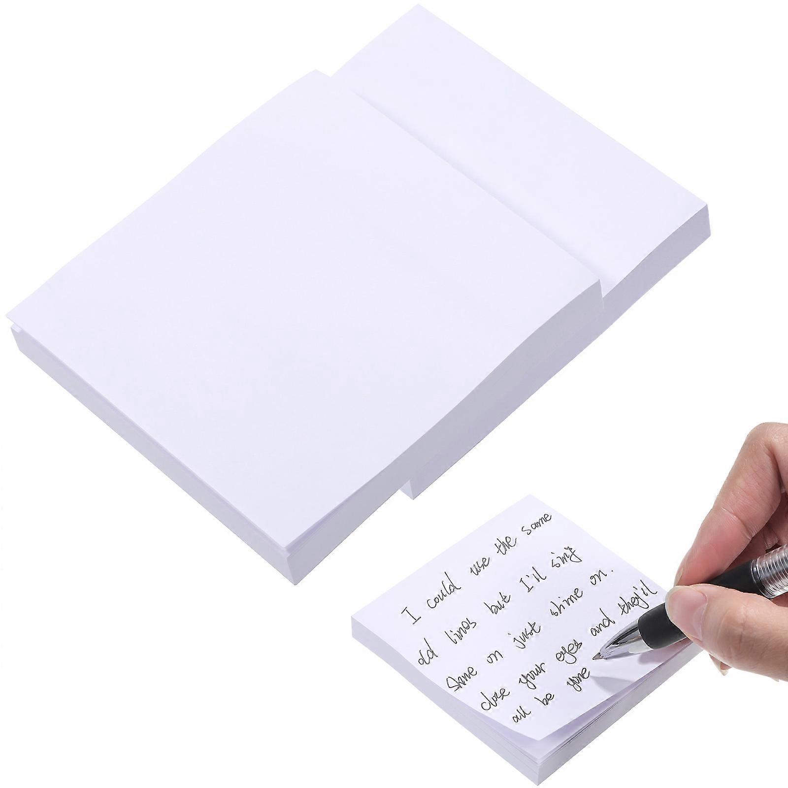 3pcs notas adesivas memo pads quadrado auto-stick notas adesivo notas de escritório