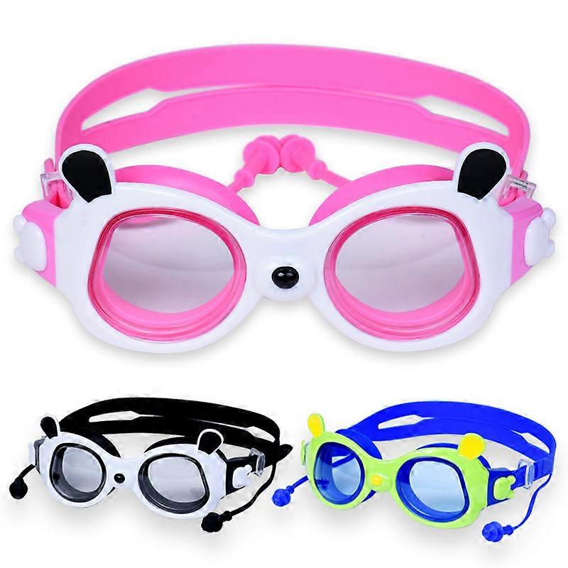Children's Swim Goggles Panda Anti-fog Man And Woman Cartoon Hd Large Frame