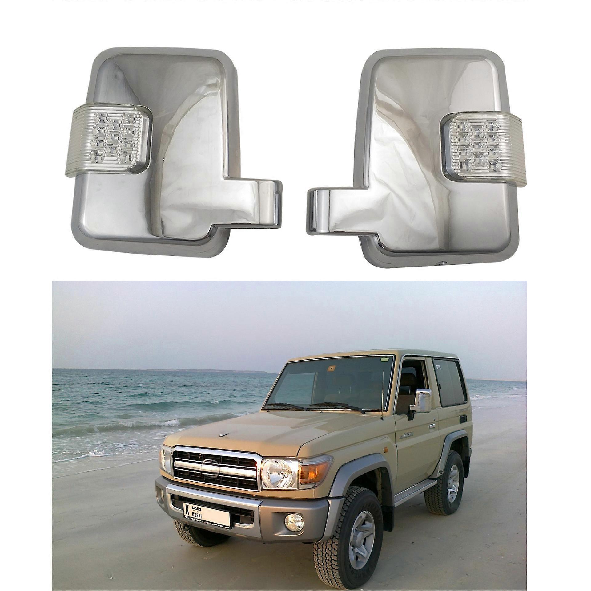 Suitable For Toyota Pickup Fj70 Fj79 With Light Mirror Cover Fj79 Suv Rearview Mirror Cover Led Light