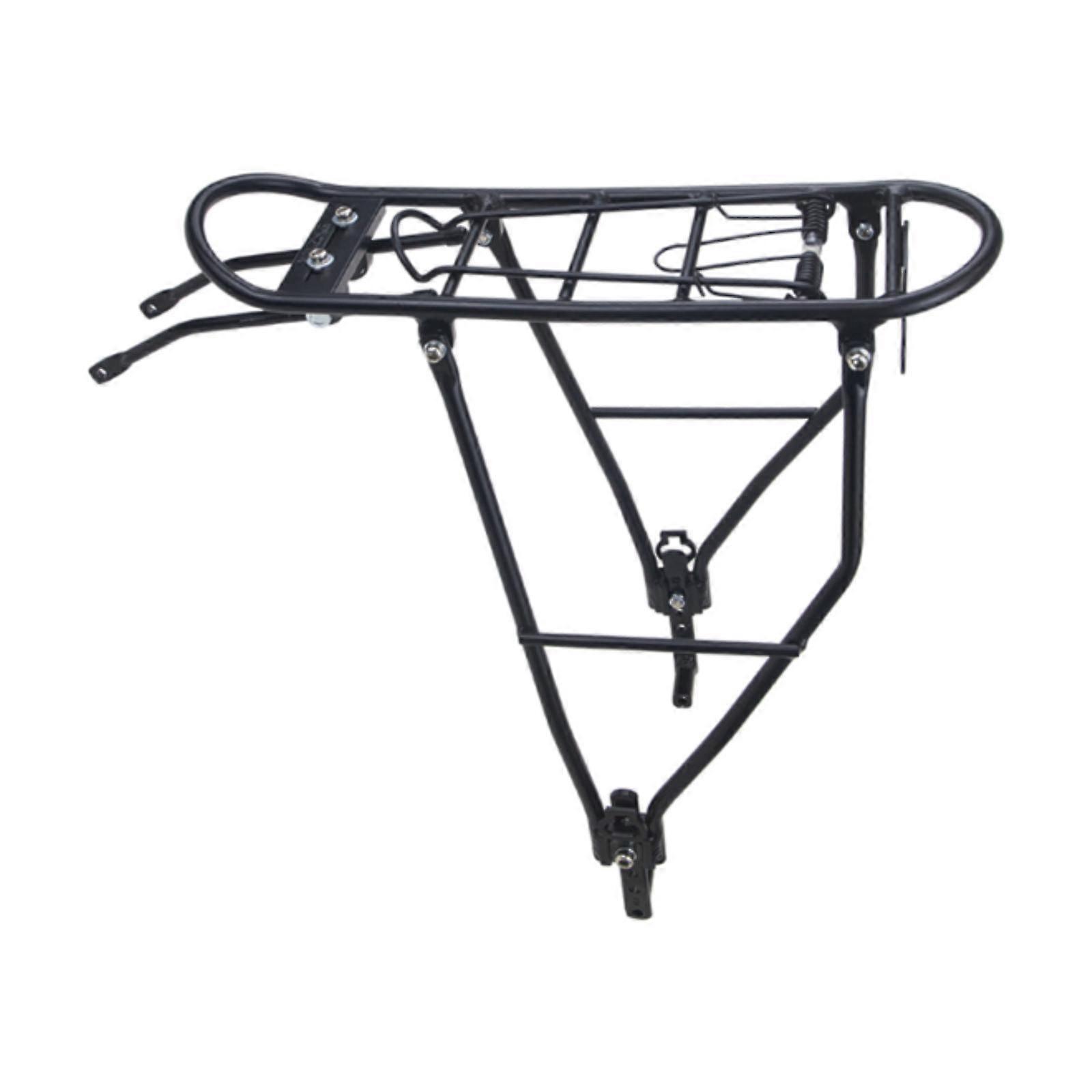 رف دراجة خلفية Pannier Rack غراب محمل 24.9kg رف شحن الدراجة
