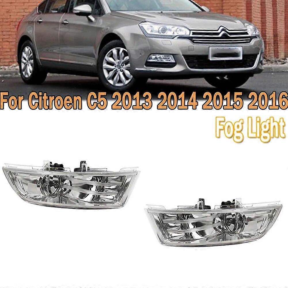 Car Front Bumper Fog Light Assembly Front Signal Light Fog Lamp Fit For Citroen C5 2013 2014 2015 2016 For Car Foglight
