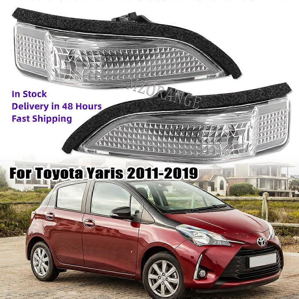 Side Rearview Mirror Light For Toyota Yaris 2011 2012 2013 2014 2015 2016 2017 2018 2019 Indicator Turn Signal Lamp Without Bulb