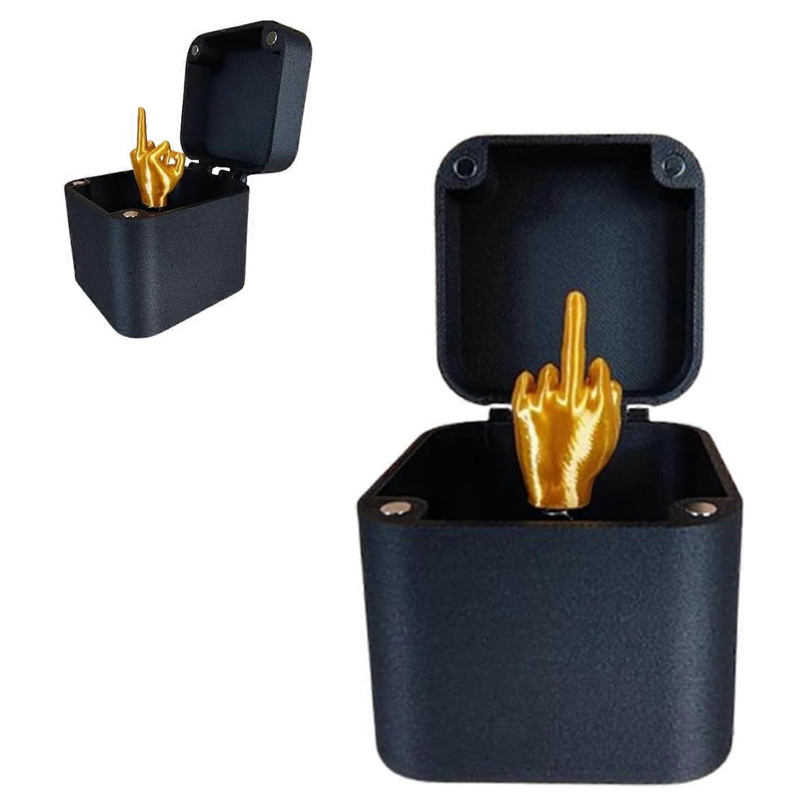 Funny Pop-Up Middle Finger In A Box - Novelty Gag Gift For Christmas & All Occasions