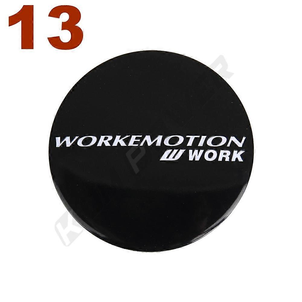 4PCS 56MM Stickers ADVAN ENKEI SSR XXR WEDSSPORT KRANZE WORK MEISTER VS Logo Center Rim Cap Sticker Wheel Cover Hub Cap Emblem JOHX