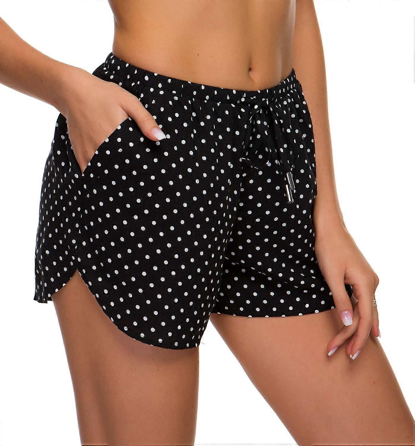Elastische taille boho print shorts voor dames