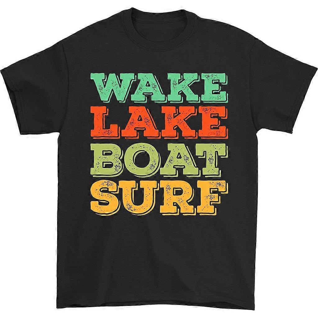 Wake Lake Boat Surf T-paita