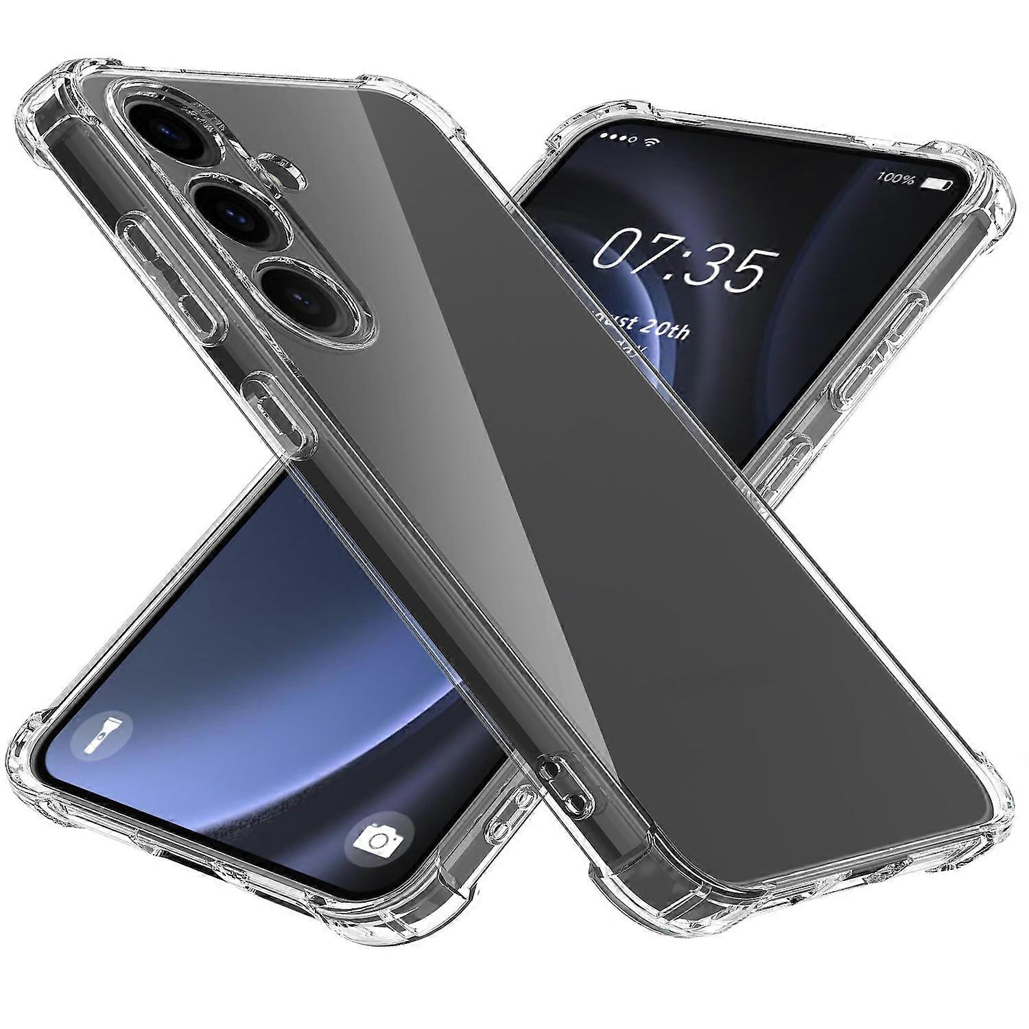 For Samsung Galaxy S24 FE Shock TPU Protective Mobile Phone Case Transparent