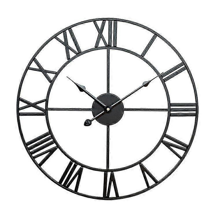 50cm Round Roman Numeral Wall Clock