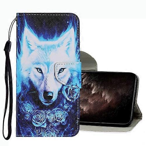 For Samsung Galaxy A13 Coloured Drawing Pattern Leather Phone Case