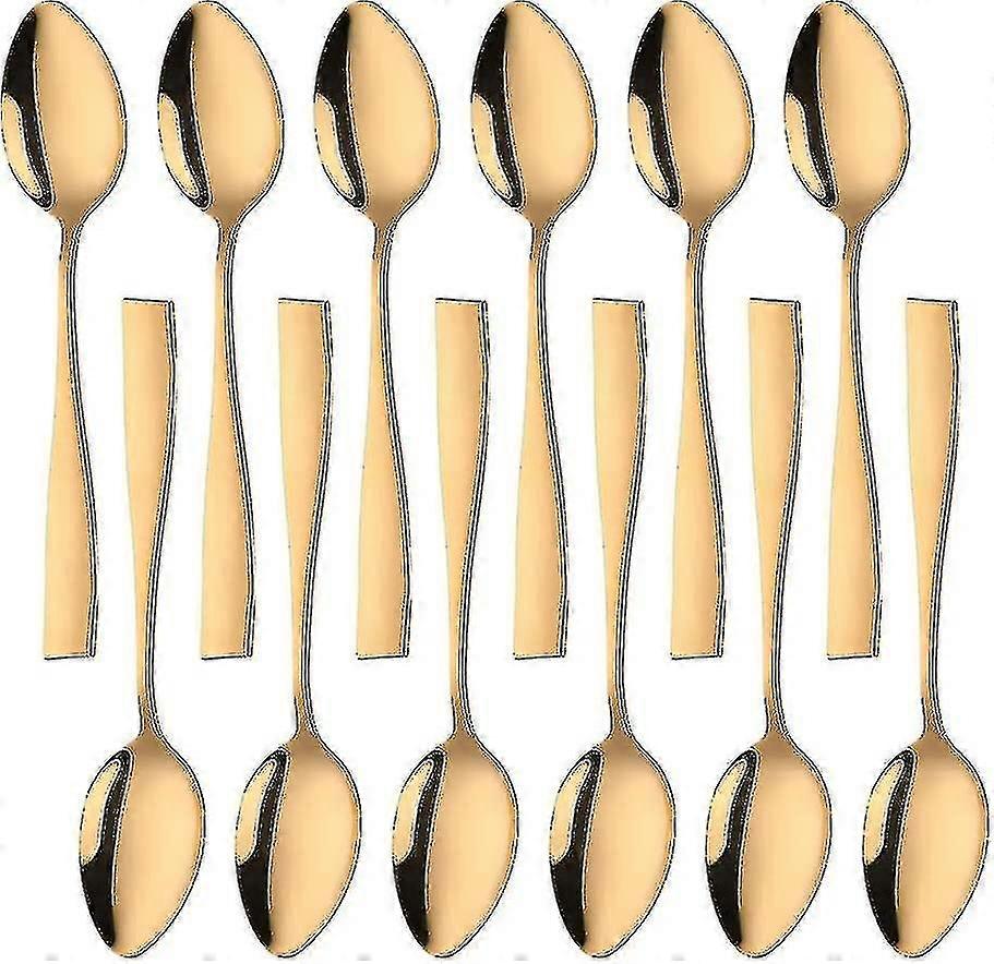 Dessert Spoons 12-pack Gold JU