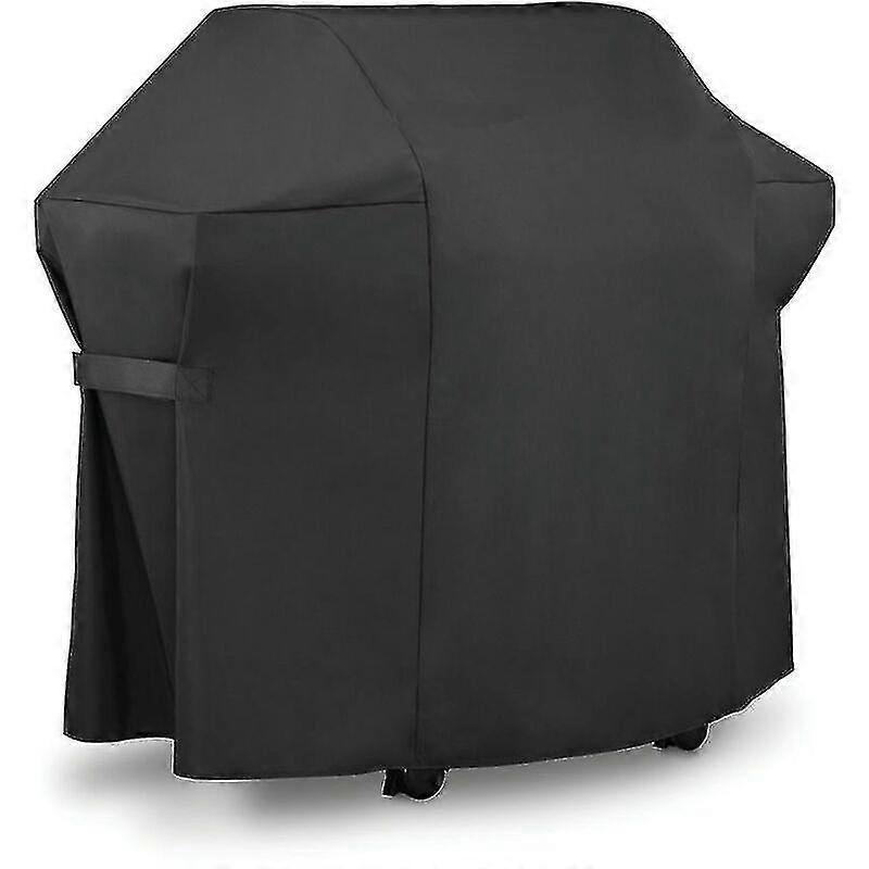 Bbq Cover, 420d Double Layer Waterproof Bbq Tarp With Adjustable Bilateral Fixed