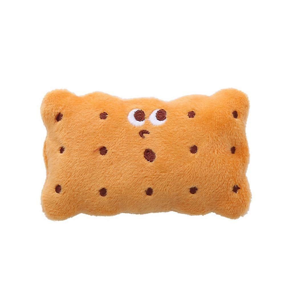 Pet Toy Extra-tough Stuffed Biscuit Peanut Shape Toy Interactive Dog Chew Toy