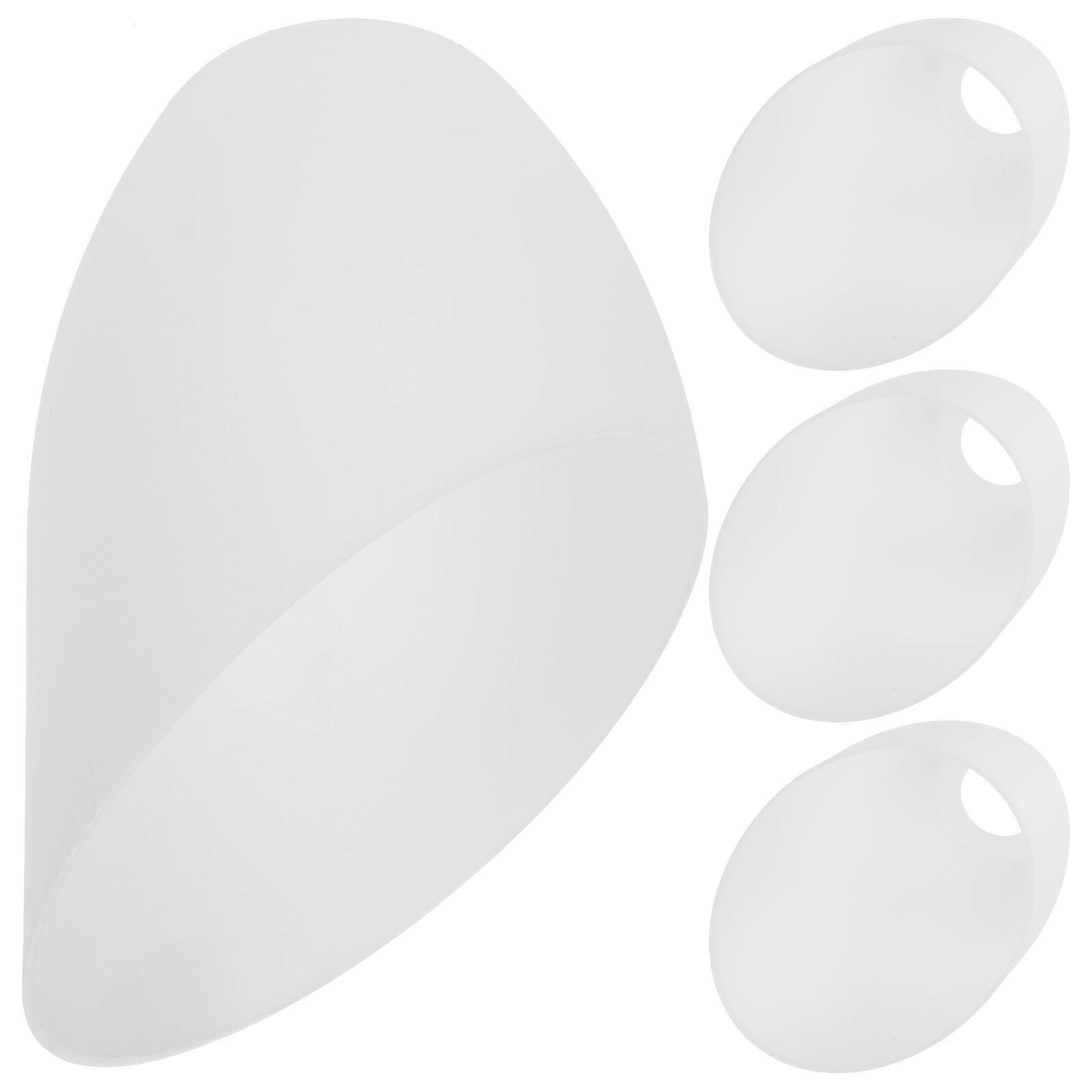 4Pcs Plastic Lamp Cover Simple Home Light Cover Chic Light Accessory White