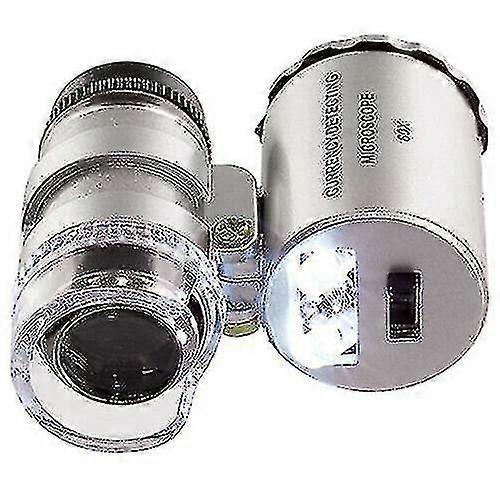 60x Loupe de poche led light