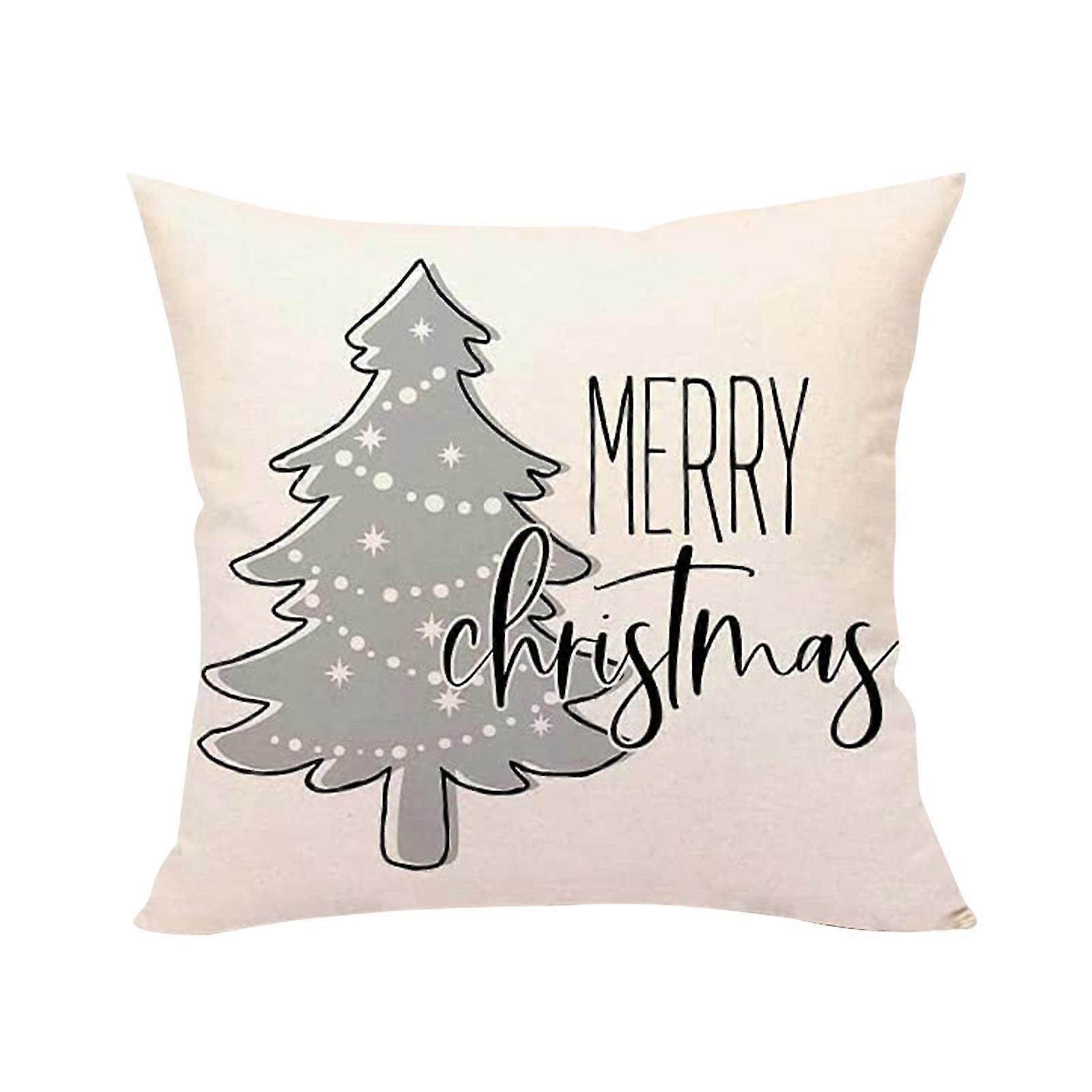 Christmas Throw Pillowcase Sofa Cushion Back Pillowcase