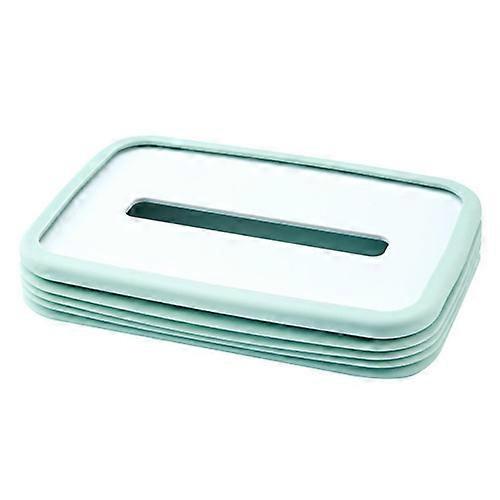 Silicone Tissue Box, Foldable Rectangular Tissue Dispensers, Soft Tissue Holder With Wide Opening