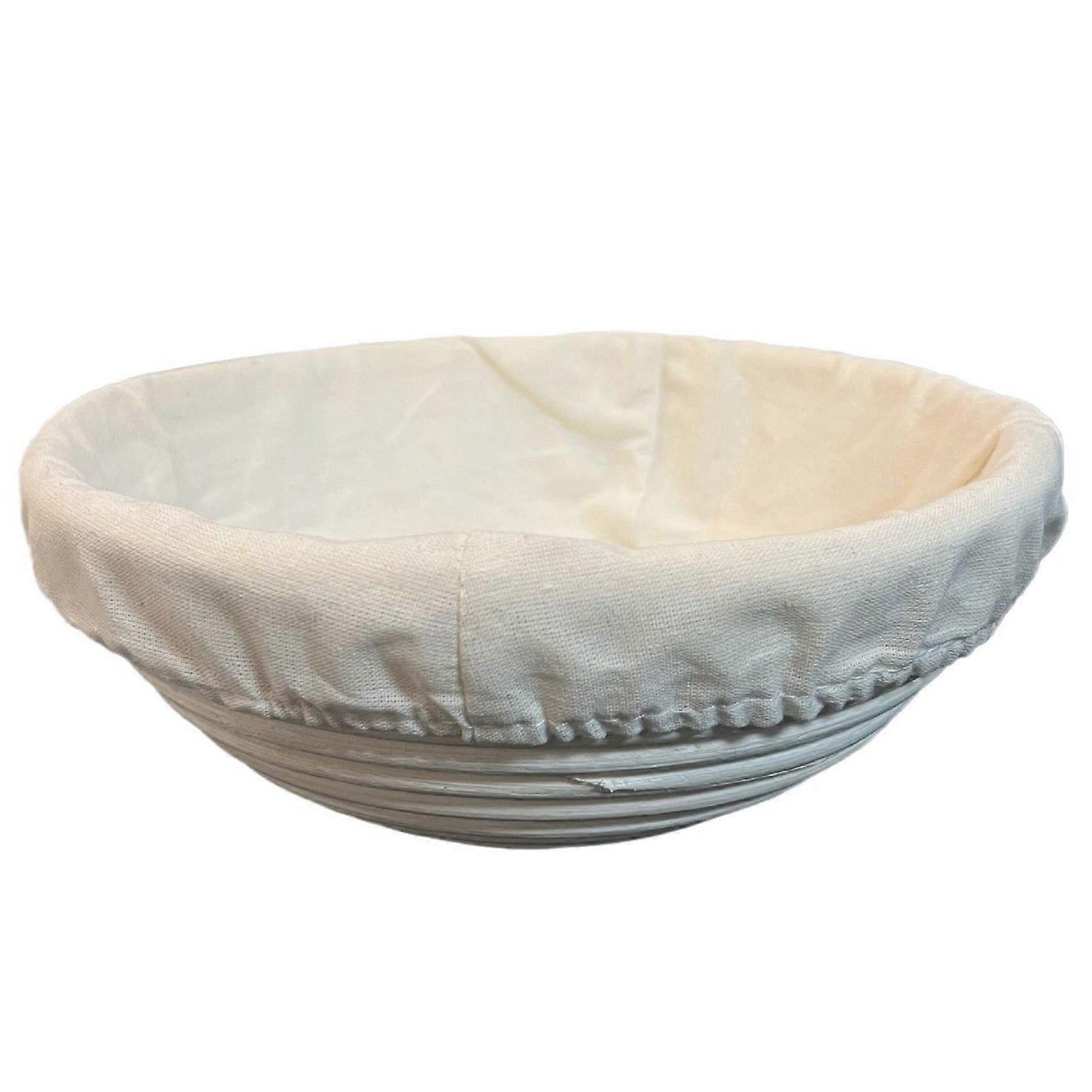 Bread Fermentation Basket with Cloth Bag Prevent Volatilization Natural Rattan Braided Bread Proofing Basket Sourdough Starter Bowl Baking Gift