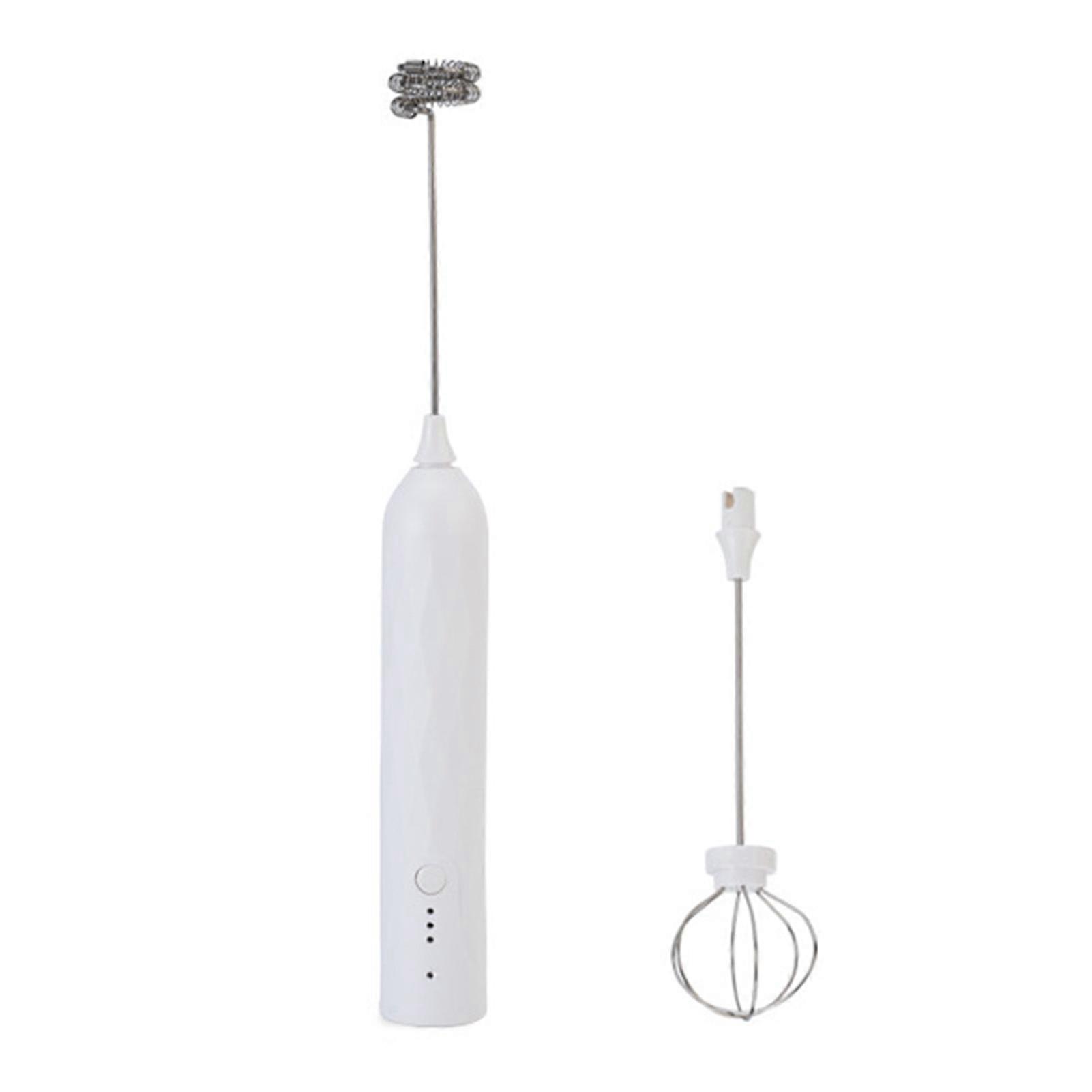 Powerful Electric Handheld Milk Frother USB Charging Adjustable Speeds Electric Egg Whisk Home Supply KAESI