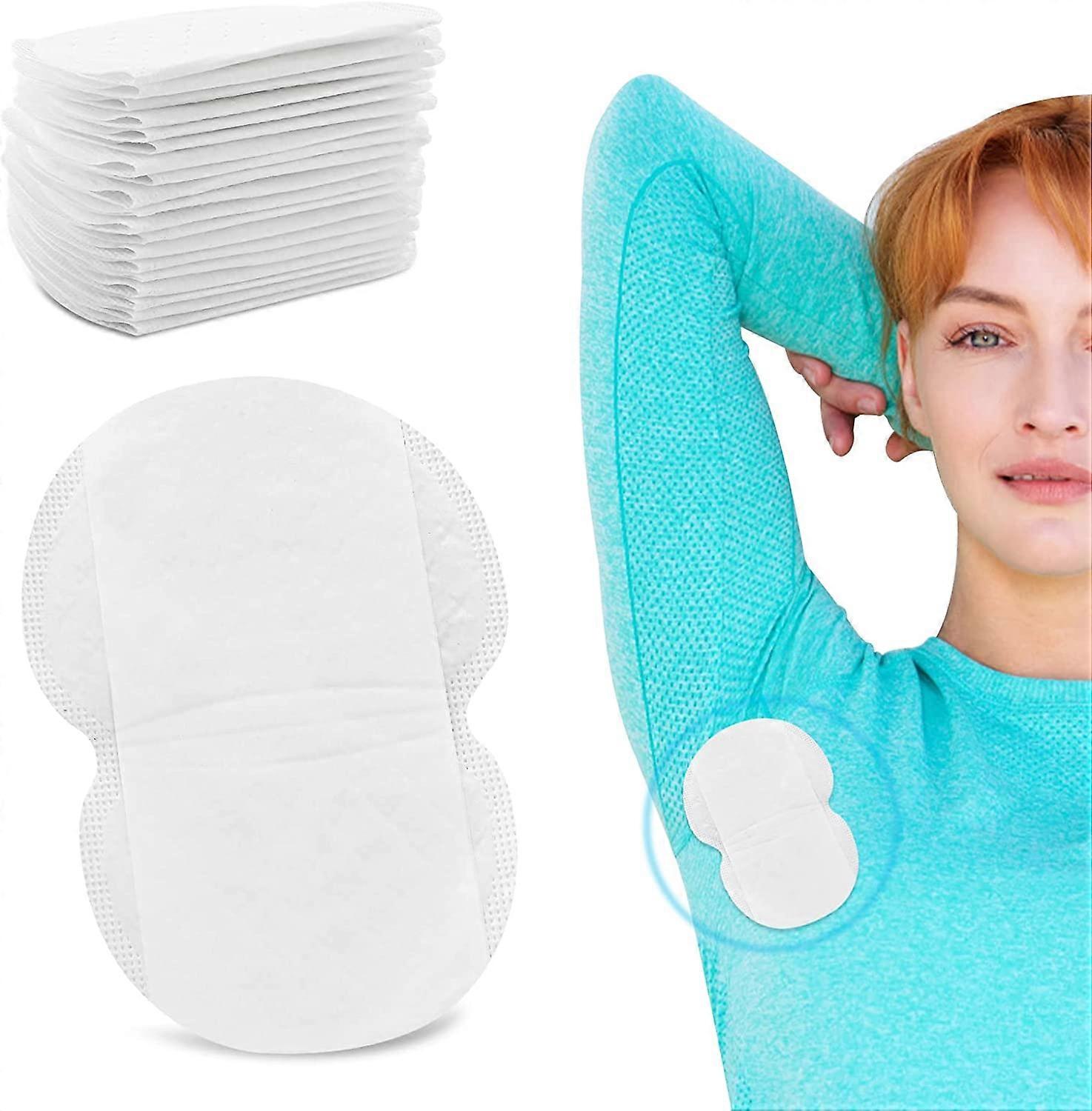 100 Pcs Underarm Sweat Pads, Disposable Armpit Sweat Pads to Keep Underarms and Garments Clean for Men Women