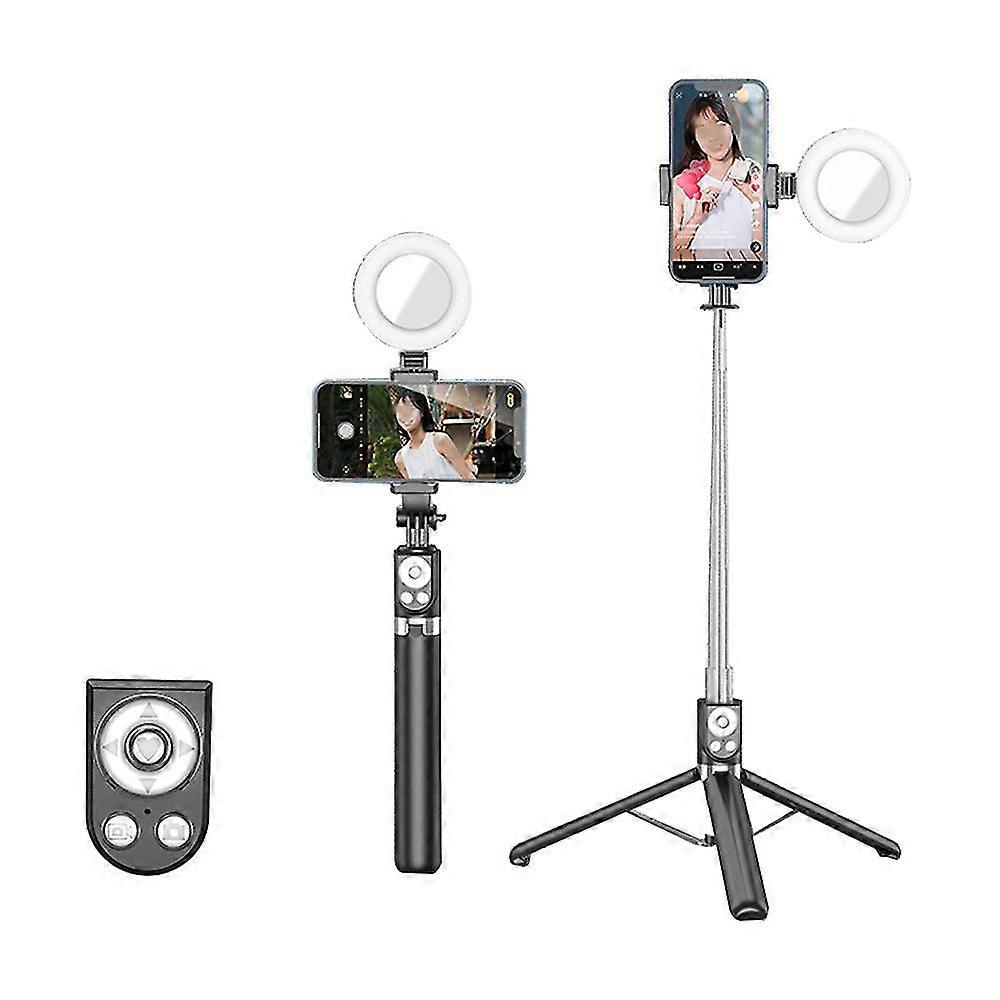 Extendable Selfie Stick With Tik Tok Rechargeable Wireless Remote ,tripod Stand And Light G