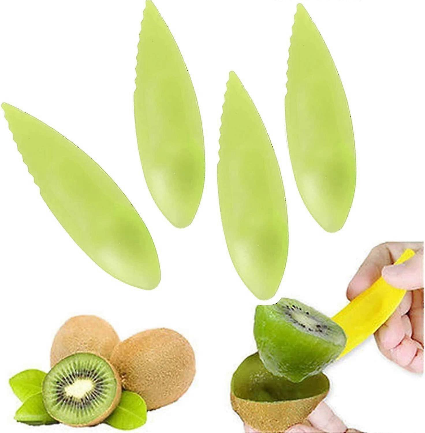 Kiwi Spoon 2 In 1 Kiwi Fruit Spoon Fruit Slicer Knife Kiwi Slicer Plastic