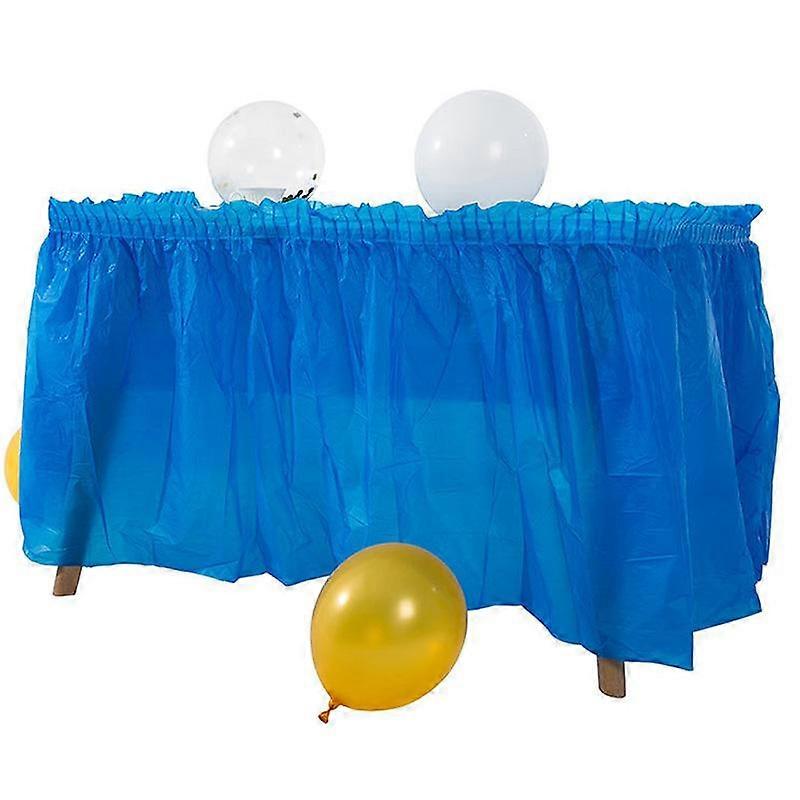 1PC Party Decor PE Table Jupe Jetable Table Couverture Nappe Anniversaire Oilproof Rectangle