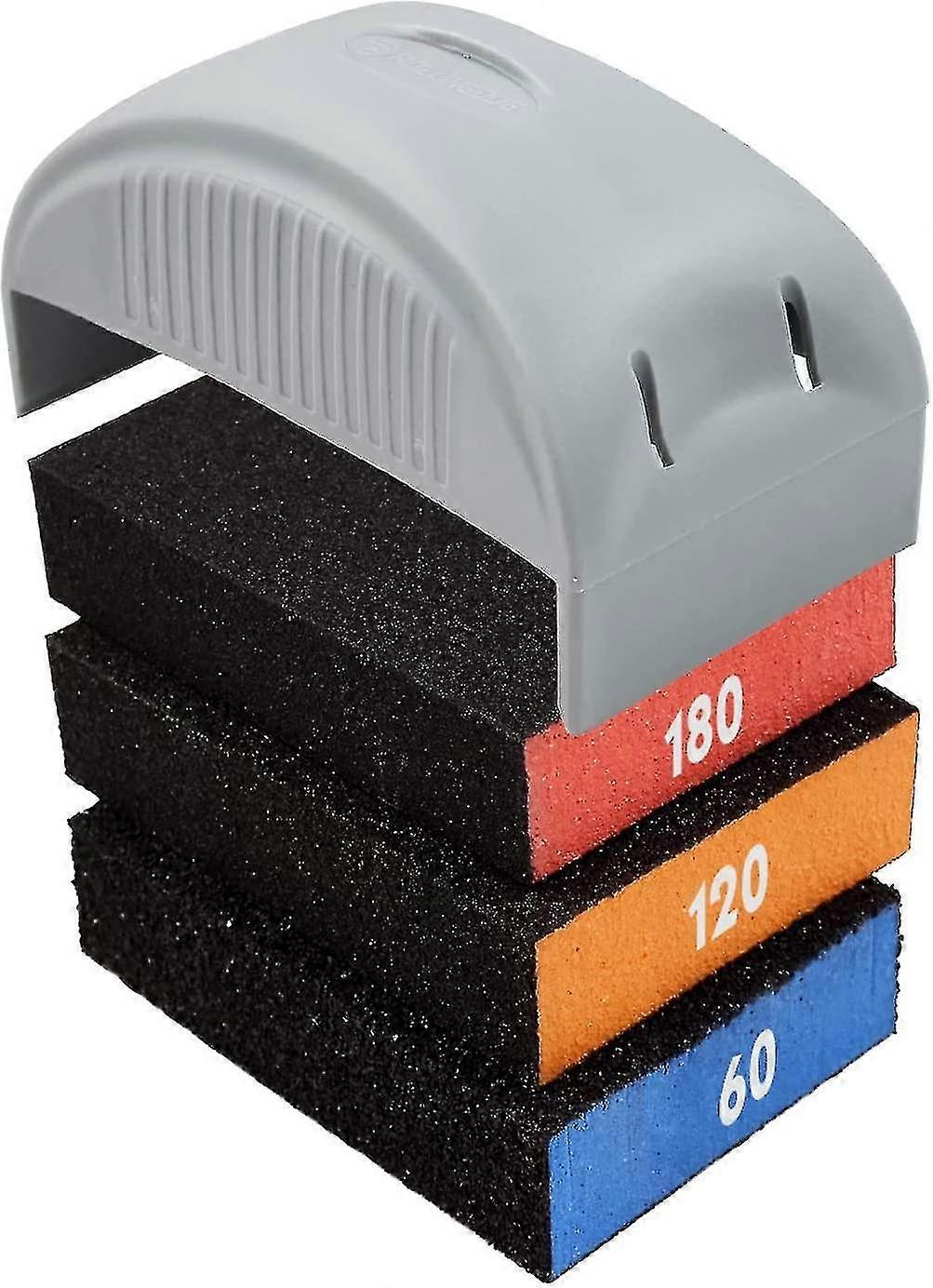 4pc Sanding Block Kit-coarse (60) Medium (120) Fine (180) Different