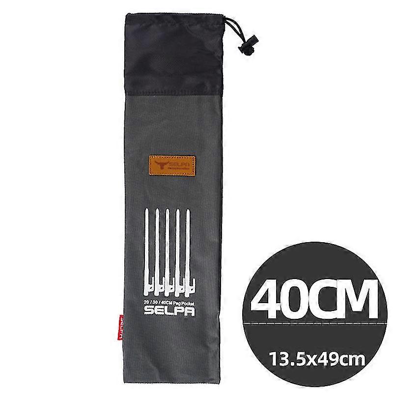 ארוך במיוחד 40 ס"מ תיק אחסון ציפורניים ברצפה חיצונית תיק ציפורניים קמפינג תיק אחסון בד אוקספורד שקית אחסון בד חיצונית שקית מתאבנים חיצונית