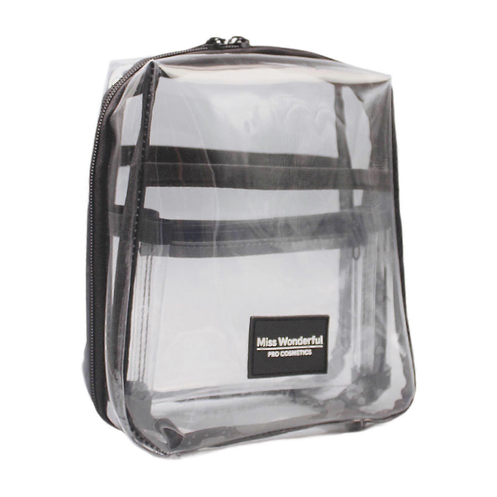 Clear Toiletry Bag Makeup Bag Waterproof Reusable with Dual Zipper Versatile