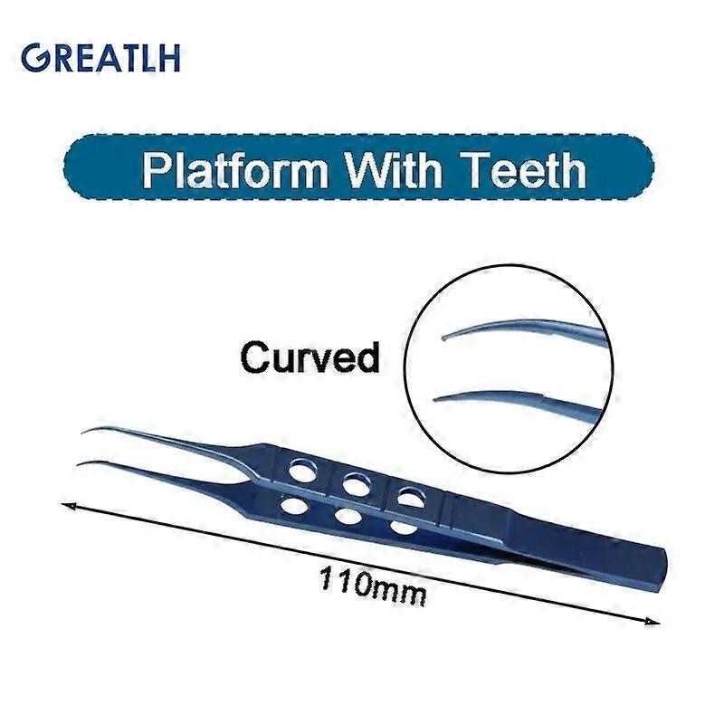 Titanium alloy ophthalmic forceps platform, 1 pcs, eye instrument
