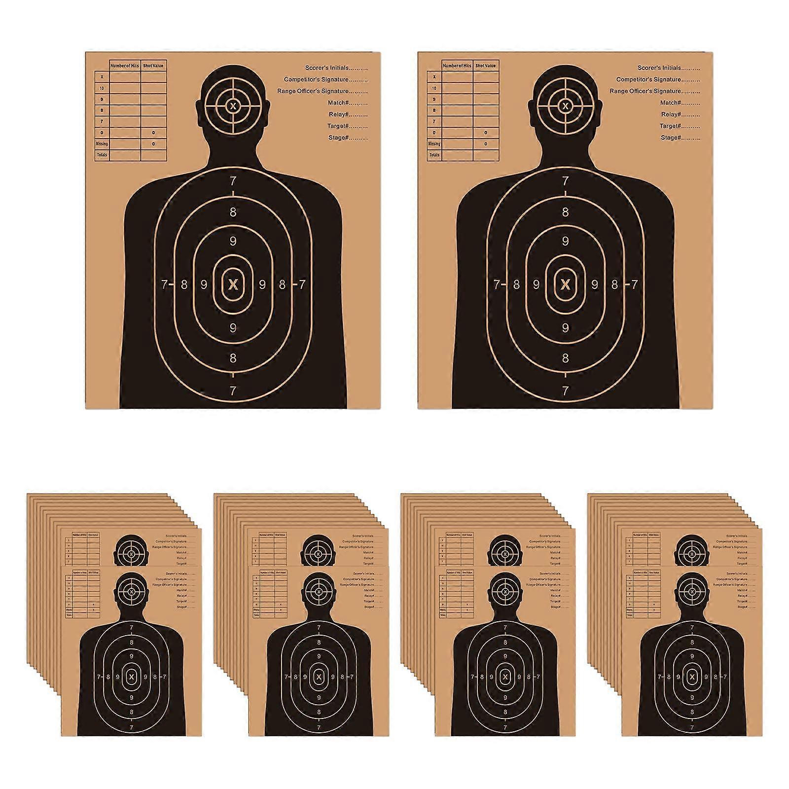 50x Corrugated Paper Target Exercise Shoot Practice Cardboard Target