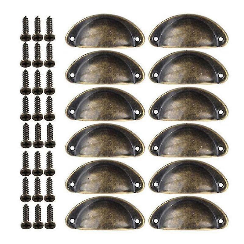 Vintage Shell Shaped Metal Cabinet Pull Handles